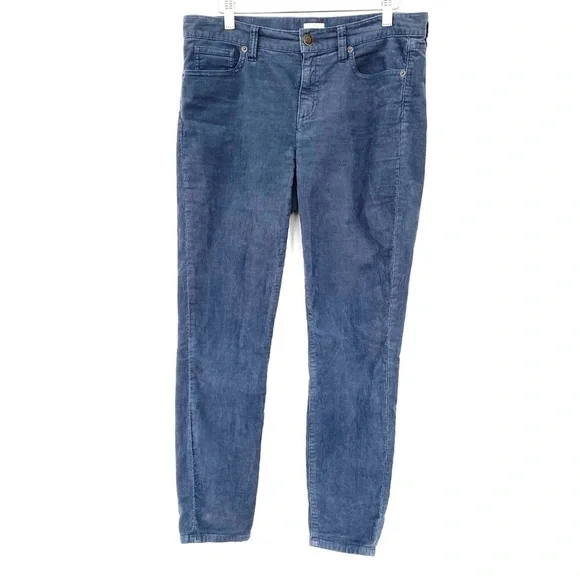 J. Crew pants, cropped ankle length, medium rise, in stretch cotton corduroy - Picture 1 of 7